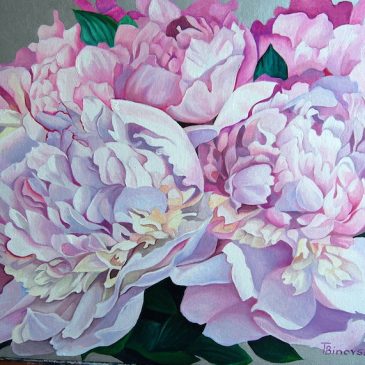 Odesa. Summer 2020. I am painting small peonies!